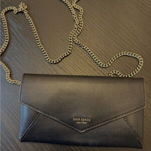 Kate Spade Black Envelope Crossbody Bag